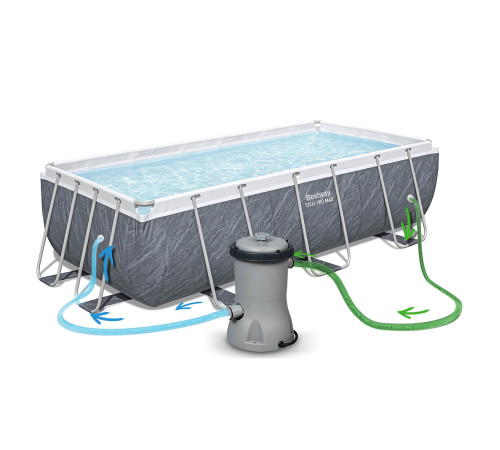 Басейн каркасний прямокутний 18в1 Bestway 56721, 404 x 201 x 100 см