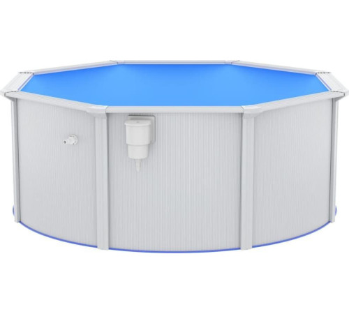 Басейн каркасний vidaXL 300 x 120 см, білий + насос з пісочним фільтром Басейн каркасний vidaXL 300 x 120 см, білий + насос з пісочним фільтром