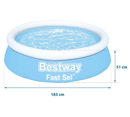 Басейн надувний дитячий Bestway 57392 183x51 см Басейн надувний дитячий Bestway 57392 183x51 см