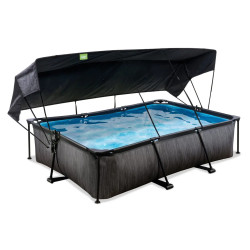 Басейн каркасний прямокутний EXIT з тентом, 300 х 200 х 65 см, 