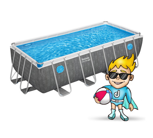 Басейн каркасний прямокутний 10в1 Bestway 561MB, 488 x 244 x 122 см