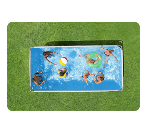 Басейн каркасний прямокутний 10в1 Bestway 561MB, 488 x 244 x 122 см