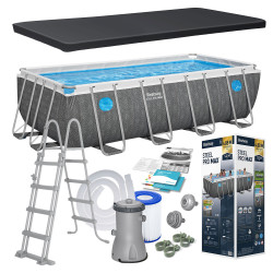 Басейн каркасний прямокутний 10в1 Bestway 561MB, 488 x 244 x 122 см