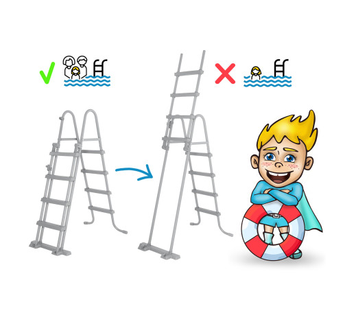 Басейн каркасний прямокутний 10в1 Bestway 561MB, 488 x 244 x 122 см