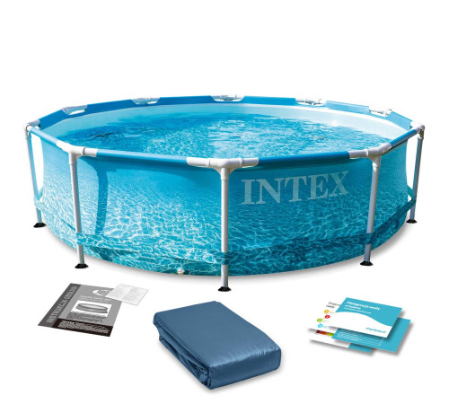 Басейн каркасний 6в1 INTEX 28206, 305 х 76 см, морський принт