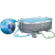 Басейн каркасний овальний 18в1 Bestway 56448 Power Steel, 488 x 305 см