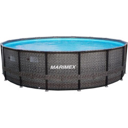 Басейн каркасний Marimex Florida Premium RATAN 488 x 122 см, графітовий