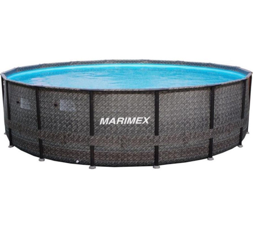 Басейн каркасний Marimex Florida Premium RATAN 488 x 122 см, графітовий