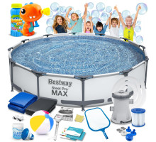 Басейн каркасний 16в1 Bestway 56416 366 x 76 см + машина для створення бульбашок