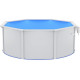 Басейн каркасний vidaXL 360 x 120 см, білий + насос з пісочним фільтром