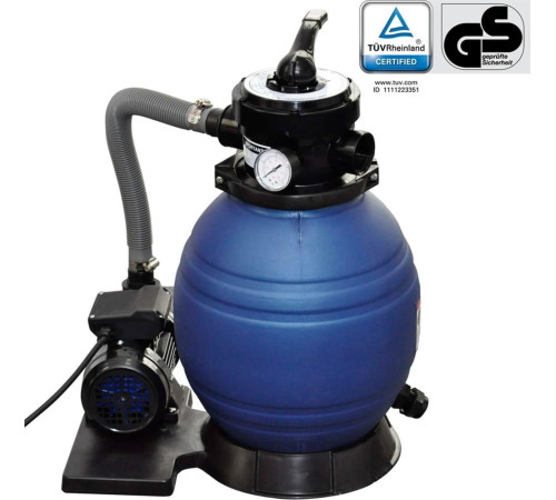 Басейн каркасний vidaXL 360 x 120 см, білий + насос з пісочним фільтром