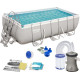 Басейн каркасний прямокутний 16в1 Bestway 56441 Power Steel, 404 x 201 см