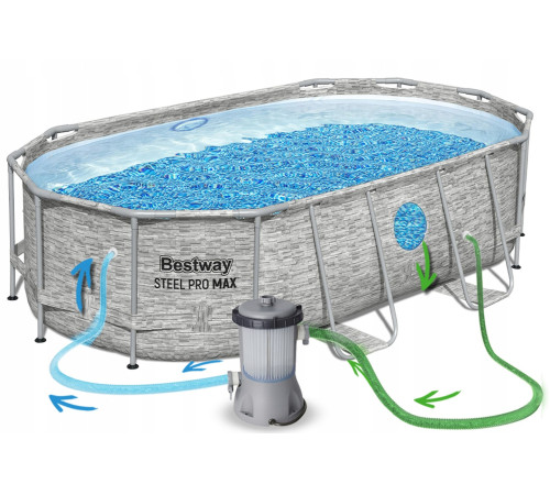 Басейн каркасний Bestway 56714N 427 х 250 х 100 см