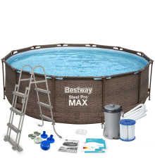 Басейн каркасний 10в1 Bestway 56709 Steel Pro Max 366 см 