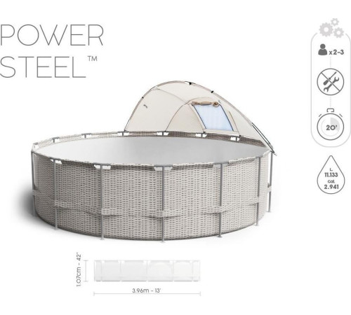 Басейн каркасний Bestway 5614V Power Steel 396 см Басейн каркасний Bestway 5614V Power Steel 396 см