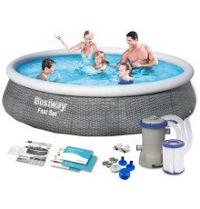 Басейн надувний 9в1 Bestway 57376, 396 x 84 см 