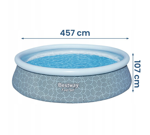 Басейн надувний 18в1 Bestway 57372, 457 x 107 см