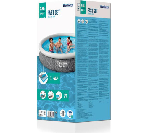 Басейн надувний Bestway 57445, 366 x 76 см Басейн надувний Bestway 57445, 366 x 76 см