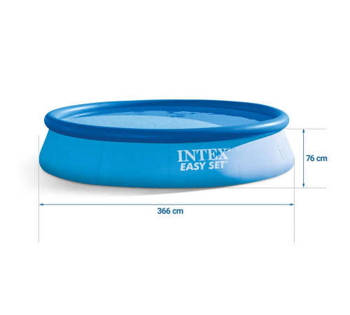 Басейн надувний 4в1 INTEX 28132, 366 x 76 см, блакитний