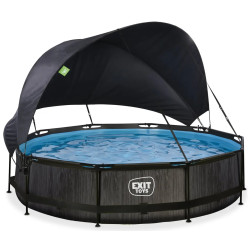 Басейн каркасний EXIT з тентом 360 х 76 см 