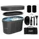 Ванна крижана VIRTUFIT Oval, 120 x 70 см 500 л, антрацит