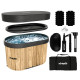 Ванна крижана VIRTUFIT Oval, 120 x 70 см 500 л, дерево