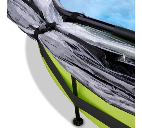 Басейн-стійка з насосом і куполом 300х76 см EXIT LIME - зелений