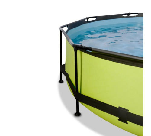 Басейн-стійка з насосом і куполом 300х76 см EXIT LIME - зелений