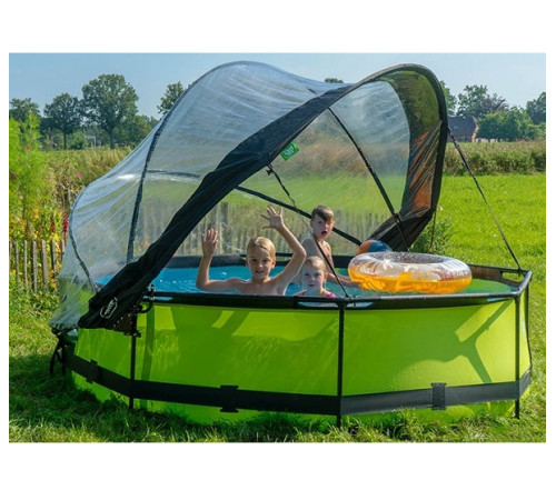 Басейн каркасний EXIT з насосом 360x76 см LIME