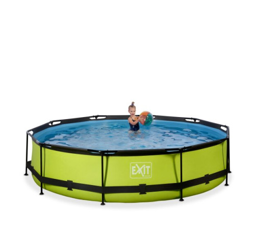 Басейн каркасний EXIT з насосом 360x76 см LIME