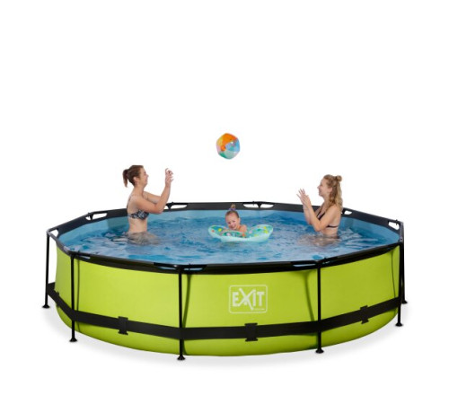 Басейн каркасний EXIT з насосом 360x76 см LIME