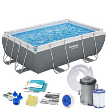 Басейн каркасний прямокутний 10в1 Bestway 56629N, 282 x 196 x 84 см 