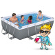 Басейн каркасний прямокутний 10в1 Bestway 56629N, 282 x 196 x 84 см