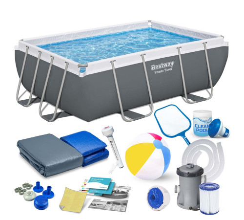 Басейн каркасний прямокутний 16в1 Bestway 56629N, 282 x 196 x 84 см