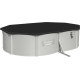Басейн каркасний овальний Bestway Hydrium з аксесуарами, 500 x 360 x 120 см, світло-сірий