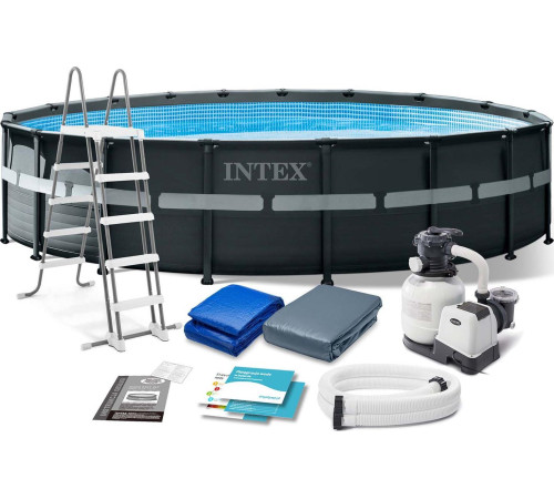 Басейн каркасний 11в1 INTEX 26330, 549 см - графітовий Басейн каркасний 11в1 INTEX 26330, 549 см - графітовий