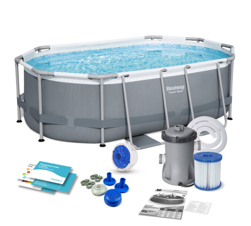 Басейн каркасний 10в1 Bestway 5614A 305 x 200 x 84 см Басейн каркасний 10в1 Bestway 5614A 305 x 200 x 84 см