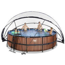 Басейн каркасний EXIT з накриттям 450 х 122 см 