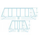 Басейн каркасний прямокутний 11в1 Bestway 404 x 201 x 100 см
