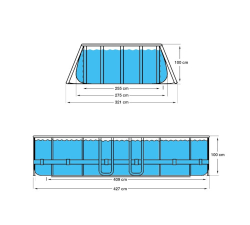 Басейн каркасний овальний Avenli Super Rattan 427 x 275 x 100 см, коричневий Басейн каркасний овальний Avenli Super Rattan 427 x 275 x 100 см, коричневий