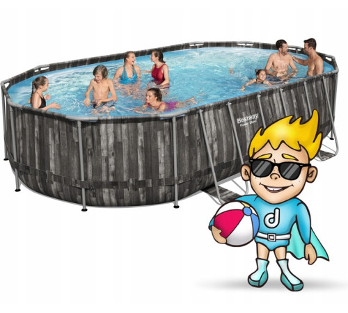 Басейн каркасний 18в1 Bestway 5611R, 610 × 366 × 122 см