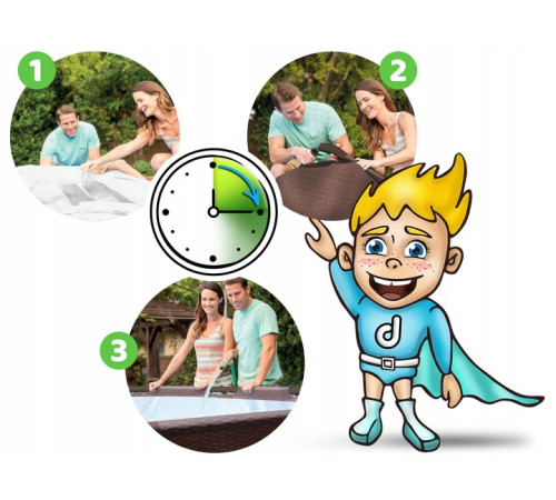 Басейн каркасний 18в1 Bestway 5611R, 610 × 366 × 122 см