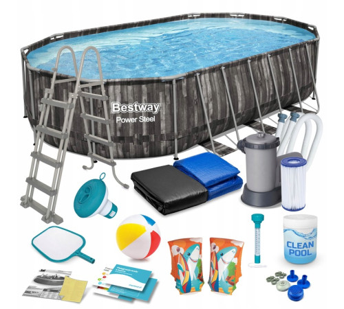 Басейн каркасний 18в1 Bestway 5611R 610 х 366 х 122 см