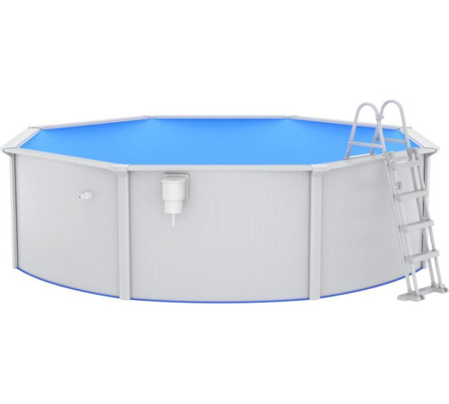 Басейн каркасний vidaXL 460 x 120 см, білий + драбина