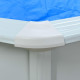 Басейн каркасний vidaXL 460 x 120 см, білий + драбина