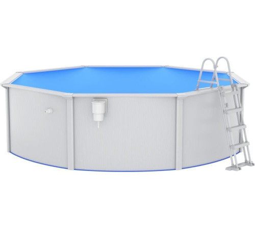Басейн каркасний vidaXL 460 x 120 см, білий + драбина