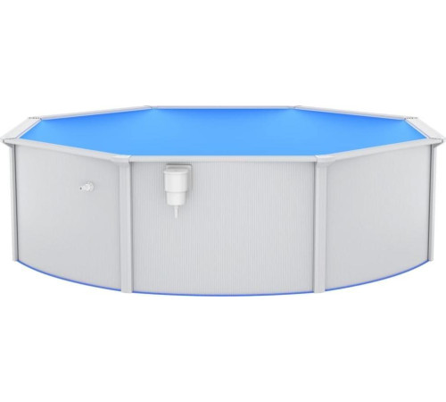 Басейн каркасний vidaXL 460 x 120 см, білий + драбина