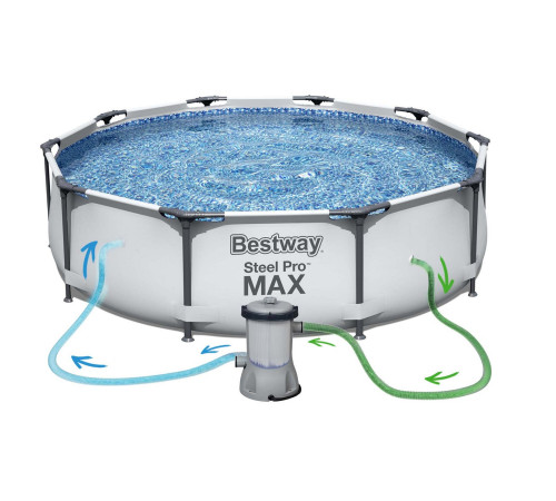 Басейн каркасний 17в1 Bestway 56406, 305 x 76 см Басейн каркасний 17в1 Bestway 56406, 305 x 76 см