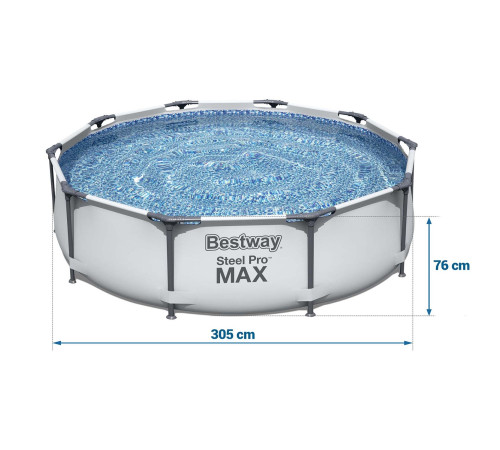 Басейн каркасний 17в1 Bestway 56406, 305 x 76 см Басейн каркасний 17в1 Bestway 56406, 305 x 76 см