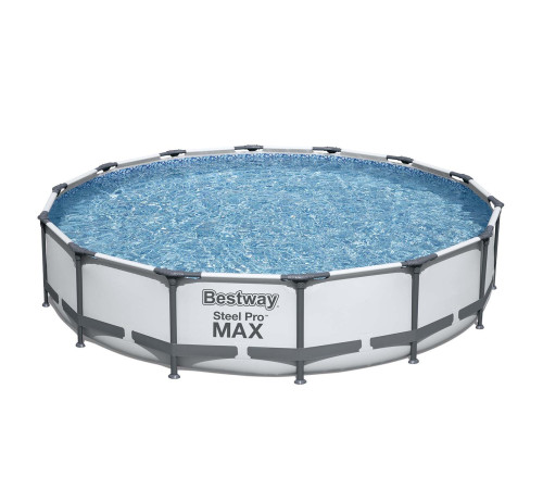 Басейн каркасний 17в1 Bestway 56595 427 х 84 см з машинкою для мильних бульбашок